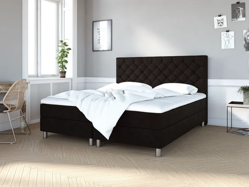 Kinnabädden Basic Kontinentalsäng Grå